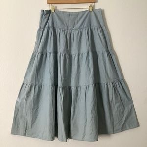 New Lauren Ralph Lauren Blue Lgn Skirt Size 14